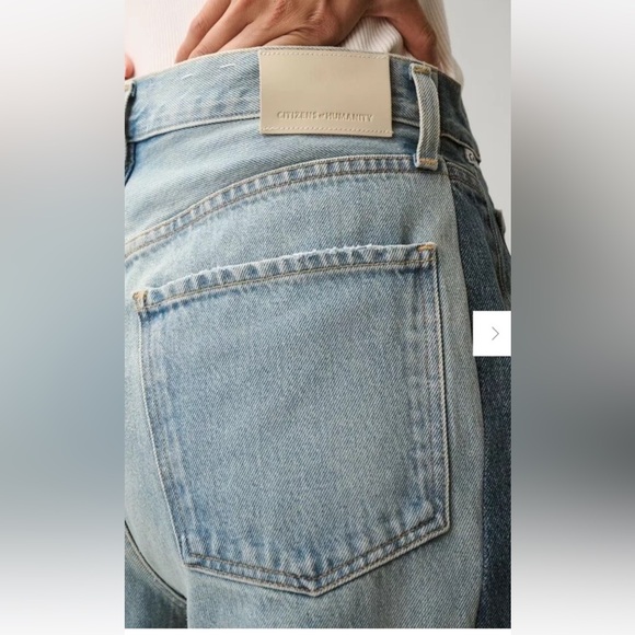 Free People Citizens Of Humanity Pieced Horseshoe Jeans Pieced Denim Fracture - Picture 6 of 8